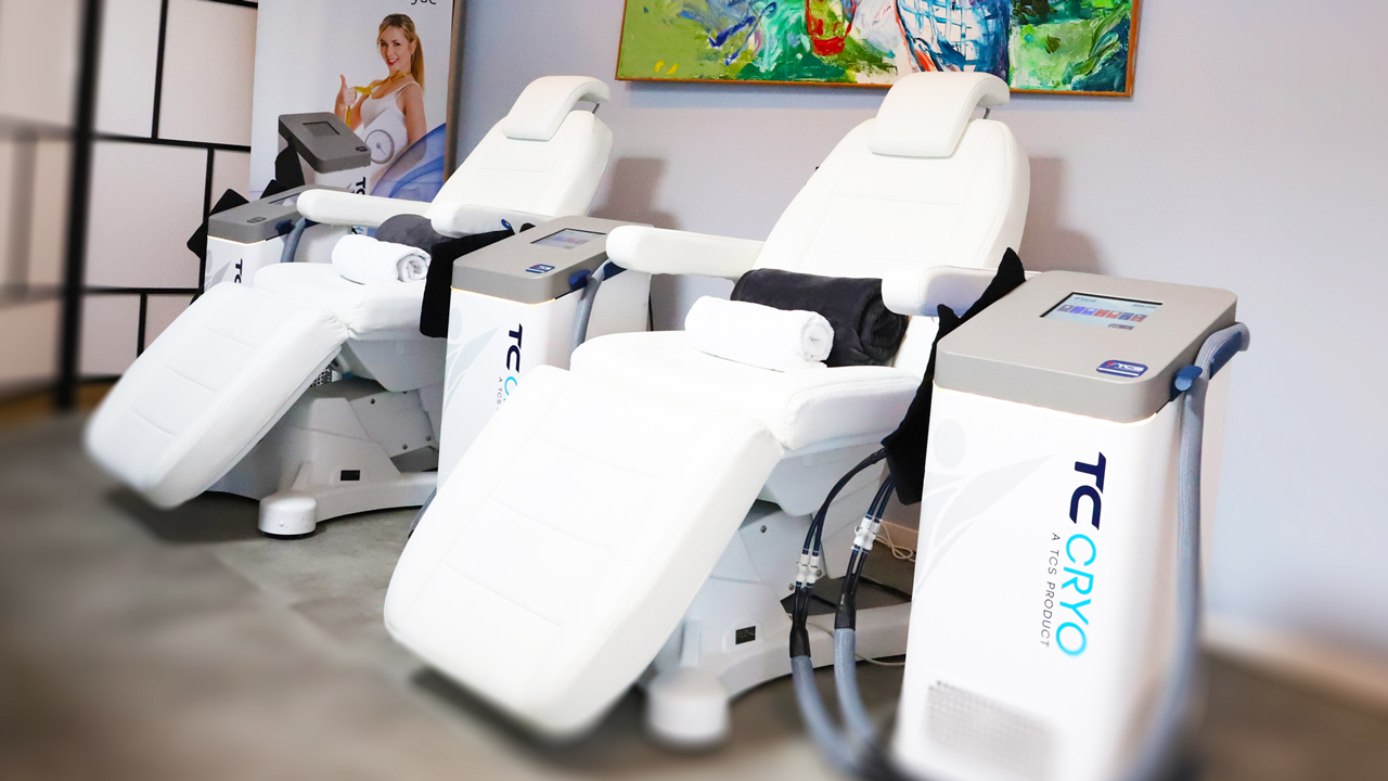 TC Cryo treatment chairs at the studio